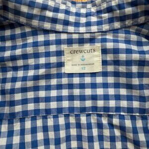 Jcrew Boys Gingham Buttom Down